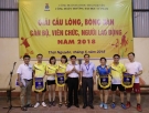 Bế mạc giải cầu lông, bóng bàn cán bộ, viên chức, người lao động Trường Đại học Sư phạm - Đại học Thái Nguyên năm 2018