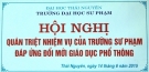 Hội nghị quán triệt của trường sư phạm đáp ứng đổi mới giáo dục phổ thông