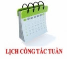 Lịch công tác tuần từ 25 - 31/12/2017