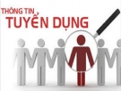 Tuyển dụng hợp đồng lao động đợt 1 năm 2016