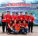 Chúc mừng đội tuyển OLYMPIC Toán tham dự kỳ thi Olympic Toán học sinh viên toàn quốc 2015
